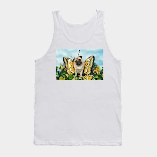 Butterfly Pug Dog Tank Top